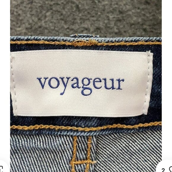 Voyageur By Mersea Ellis Boyfriend Jeans Size 28 Dark Wash - Picture 3 of 5